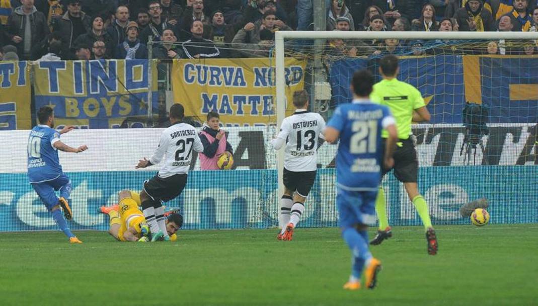 Tavano la chiude col gol del 2-0 che manda in estasi l&#39;empoli e in crisi il Parma. Ansa